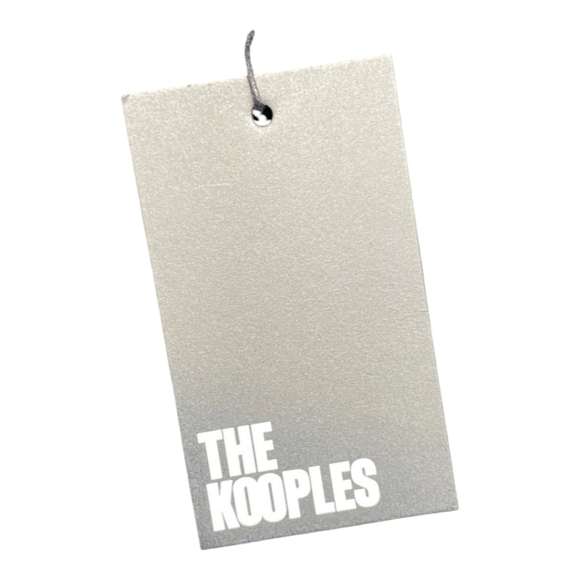 The Kooples Little Black Dres Size US Small Ruched Woven Padded Shoulders  NWT - Picture 12 of 14